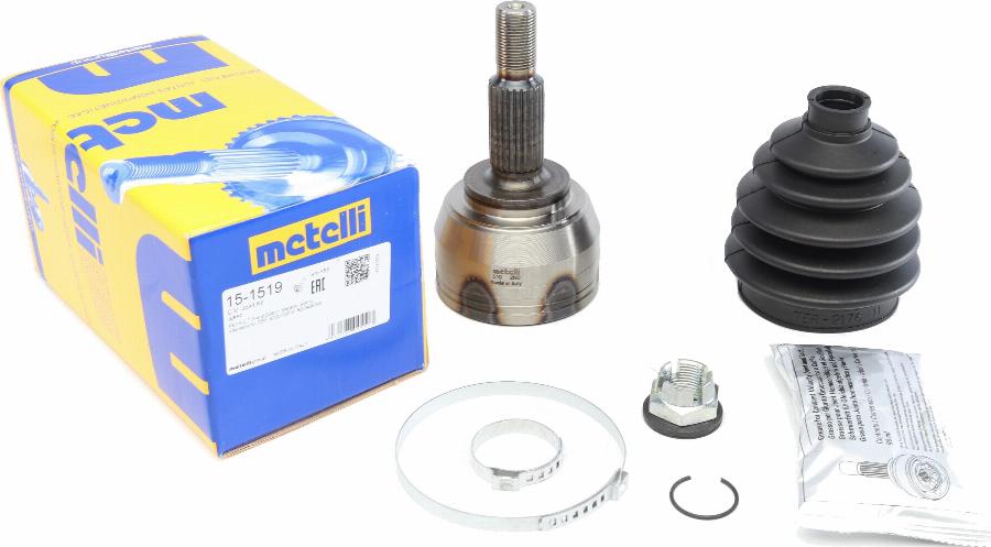 Metelli 15-1519 - Шарнирный комплект, ШРУС, приводной вал autospares.lv