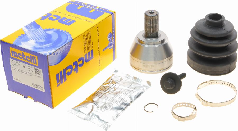 Metelli 15-1510 - Шарнирный комплект, ШРУС, приводной вал autospares.lv