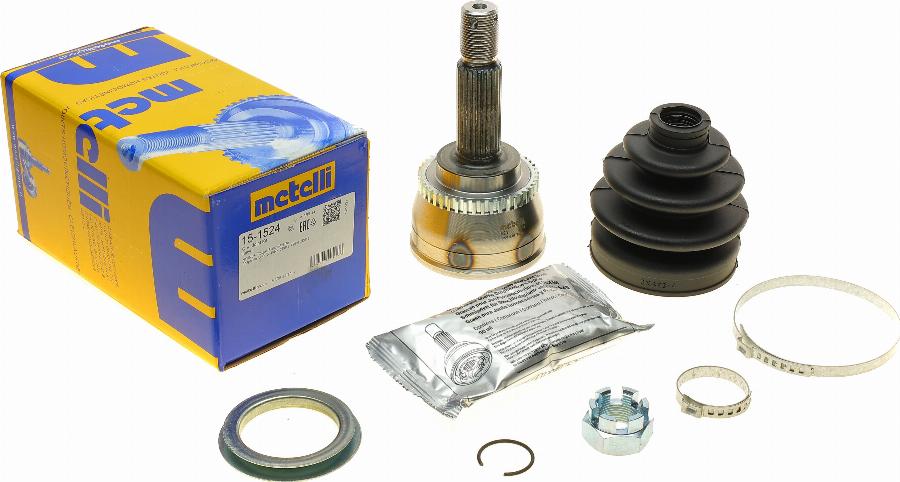 Metelli 15-1524 - Шарнирный комплект, ШРУС, приводной вал autospares.lv