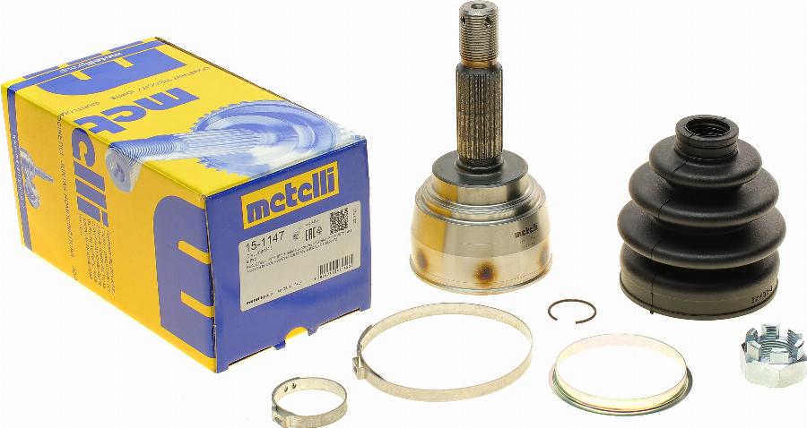 Metelli 15-1147 - Шарнирный комплект, ШРУС, приводной вал autospares.lv