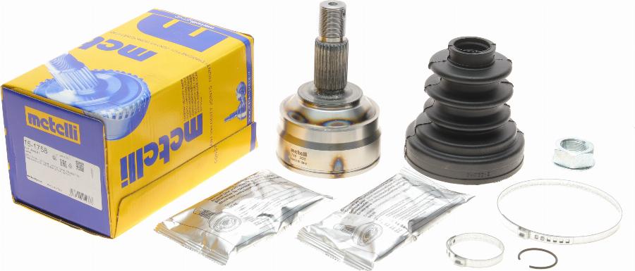 Metelli 15-1758 - Шарнирный комплект, ШРУС, приводной вал autospares.lv