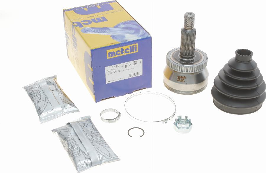 Metelli 15-1735 - Шарнирный комплект, ШРУС, приводной вал autospares.lv