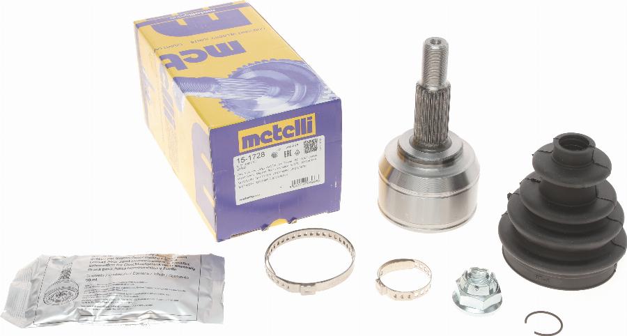 Metelli 15-1728 - Шарнирный комплект, ШРУС, приводной вал autospares.lv