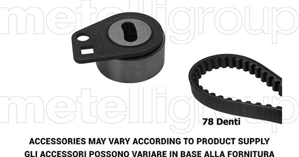 Metelli 29-0416 - Комплект зубчатого ремня ГРМ autospares.lv