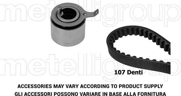 Metelli 29-0062 - Комплект зубчатого ремня ГРМ autospares.lv