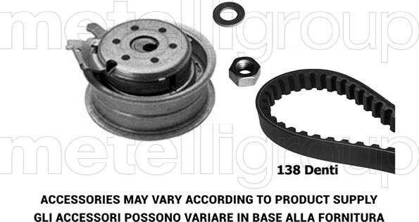 Metelli 29-0008 - Комплект зубчатого ремня ГРМ autospares.lv