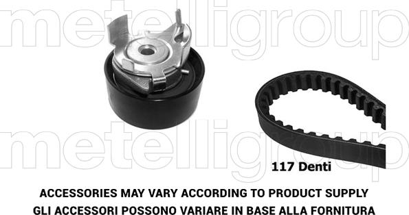 Metelli 29-0087 - Комплект зубчатого ремня ГРМ autospares.lv