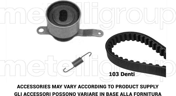 Metelli 29-0150 - Комплект зубчатого ремня ГРМ autospares.lv