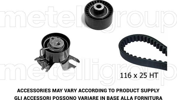 Metelli 29-0119 - Комплект зубчатого ремня ГРМ autospares.lv