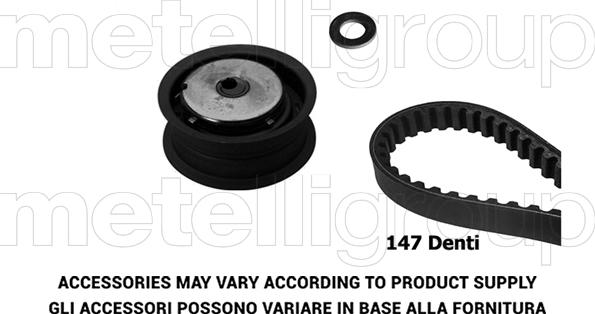 Metelli 29-0395 - Комплект зубчатого ремня ГРМ autospares.lv