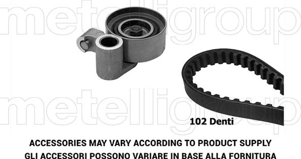 Metelli 29-0343 - Комплект зубчатого ремня ГРМ autospares.lv