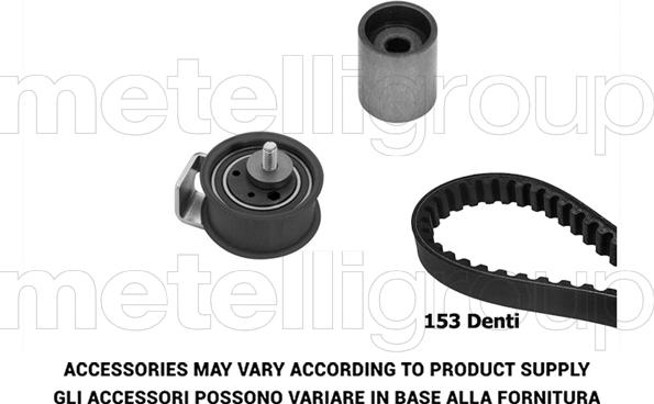 Metelli 29-0304 - Комплект зубчатого ремня ГРМ autospares.lv