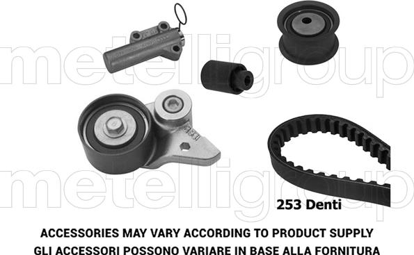 Metelli 29-0311 - Комплект зубчатого ремня ГРМ autospares.lv