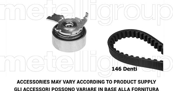 Metelli 29-0382 - Комплект зубчатого ремня ГРМ autospares.lv