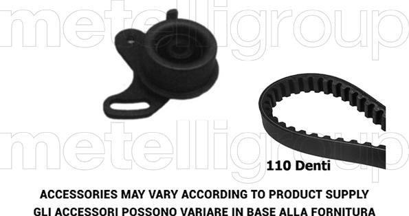 Metelli 29-0373 - Комплект зубчатого ремня ГРМ autospares.lv