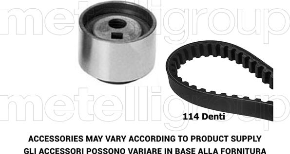 Metelli 29-0244 - Комплект зубчатого ремня ГРМ autospares.lv