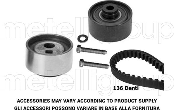 Metelli 29-0238 - Комплект зубчатого ремня ГРМ autospares.lv