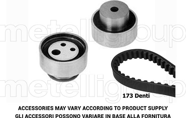 Metelli 29-0233 - Комплект зубчатого ремня ГРМ autospares.lv