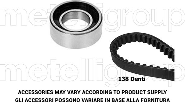 Metelli 29-0224 - Комплект зубчатого ремня ГРМ autospares.lv