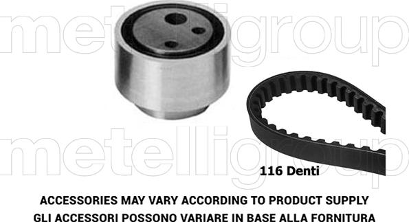 Metelli 29-0225 - Комплект зубчатого ремня ГРМ autospares.lv