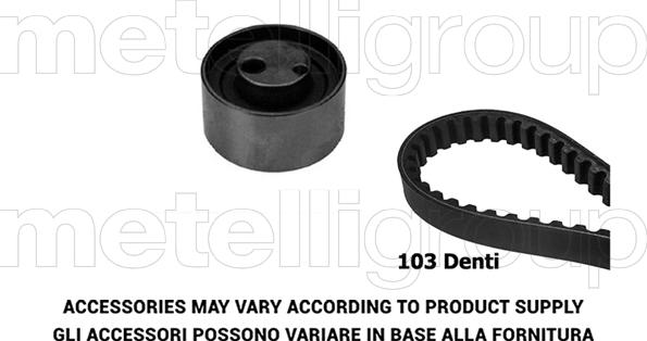 Metelli 29-0278 - Комплект зубчатого ремня ГРМ autospares.lv