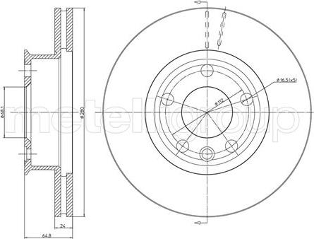 Unipart GBD974 - Тормозной диск autospares.lv