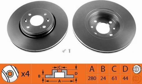 Metelli 23-0517 - Тормозной диск autospares.lv