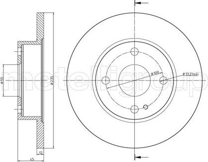 Metelli 23-0620 - Тормозной диск autospares.lv