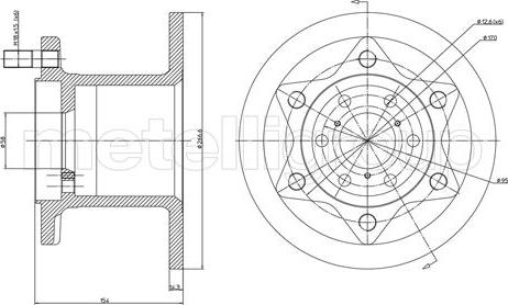 Metelli 23-0342 - Тормозной диск autospares.lv