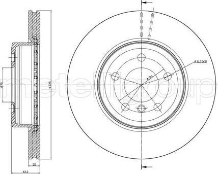 Starline PB 20396 - Тормозной диск autospares.lv