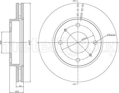 Metelli 23-0787 - Тормозной диск autospares.lv