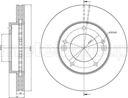 Metelli 23-0776C - Тормозной диск autospares.lv