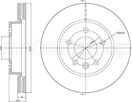 Metelli 23-1414C - Тормозной диск autospares.lv