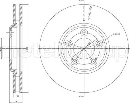 Rotinger RT 2655-GL T5 - Тормозной диск autospares.lv