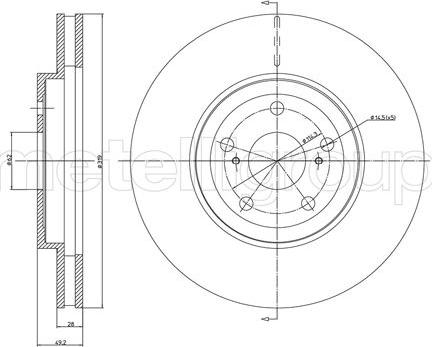 Metelli 23-1167C - Тормозной диск autospares.lv