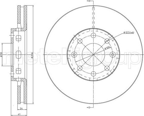 Metelli 23-1703C - Тормозной диск autospares.lv