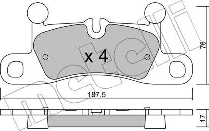 Metelli 22-0958-0 - Масляный фильтр autospares.lv