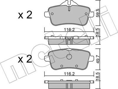 Metelli 22-0968-0 - Масляный фильтр autospares.lv