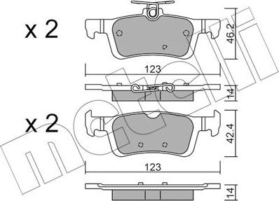 Metelli 22-0986-1 - Масляный фильтр autospares.lv