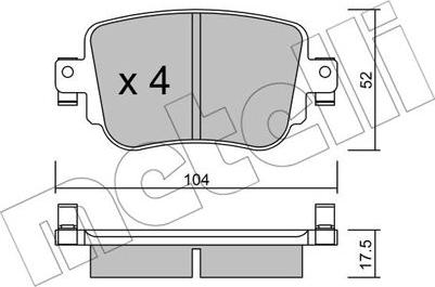 Metelli 22-0980-0 - Масляный фильтр autospares.lv