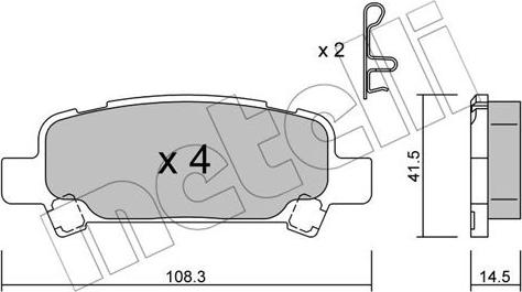 Metelli 22-0414-0 - Масляный фильтр autospares.lv