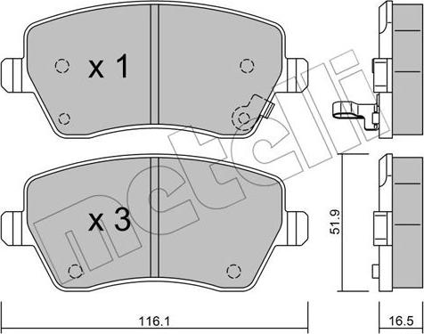 Metelli 22-0485-1 - Масляный фильтр autospares.lv