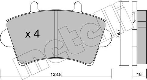 Metelli 22-0545-0 - Масляный фильтр autospares.lv