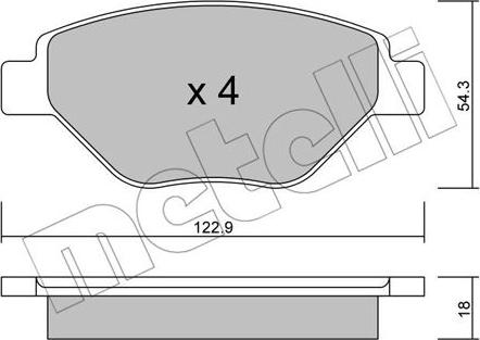 Metelli 22-0543-0 - Масляный фильтр autospares.lv