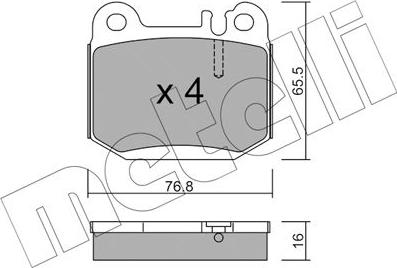 Metelli 22-0564-0 - Масляный фильтр autospares.lv