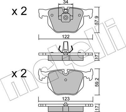 Metelli 22-0561-0 - Масляный фильтр autospares.lv