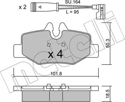 Metelli 22-0576-0K - Масляный фильтр autospares.lv