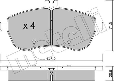 Metelli 22-0665-0 - Масляный фильтр autospares.lv