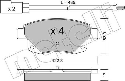 Metelli 22-0681-0 - Масляный фильтр autospares.lv