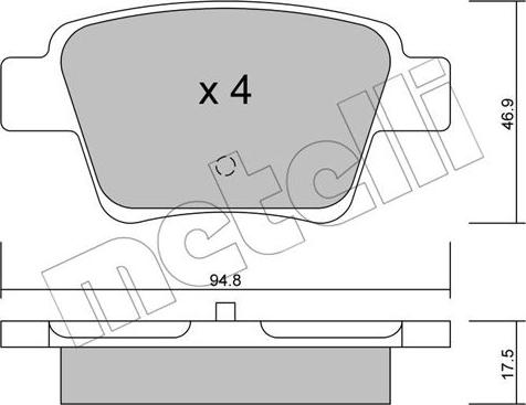 Metelli 22-0639-0 - Масляный фильтр autospares.lv